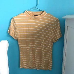 yellow striped shirt